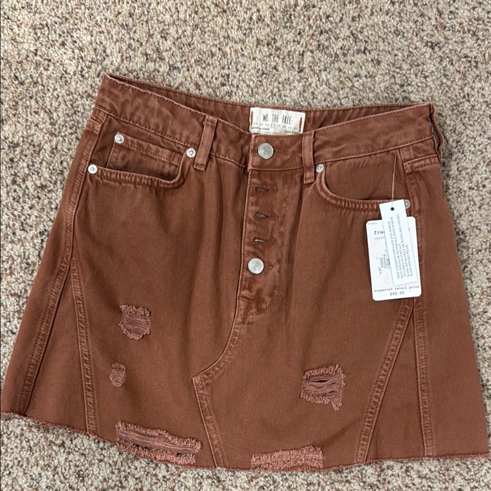 Free People Denim Skirt